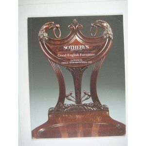 Sotheby's Auction Catalog Estate Good English Furniture 1994 London LN4581